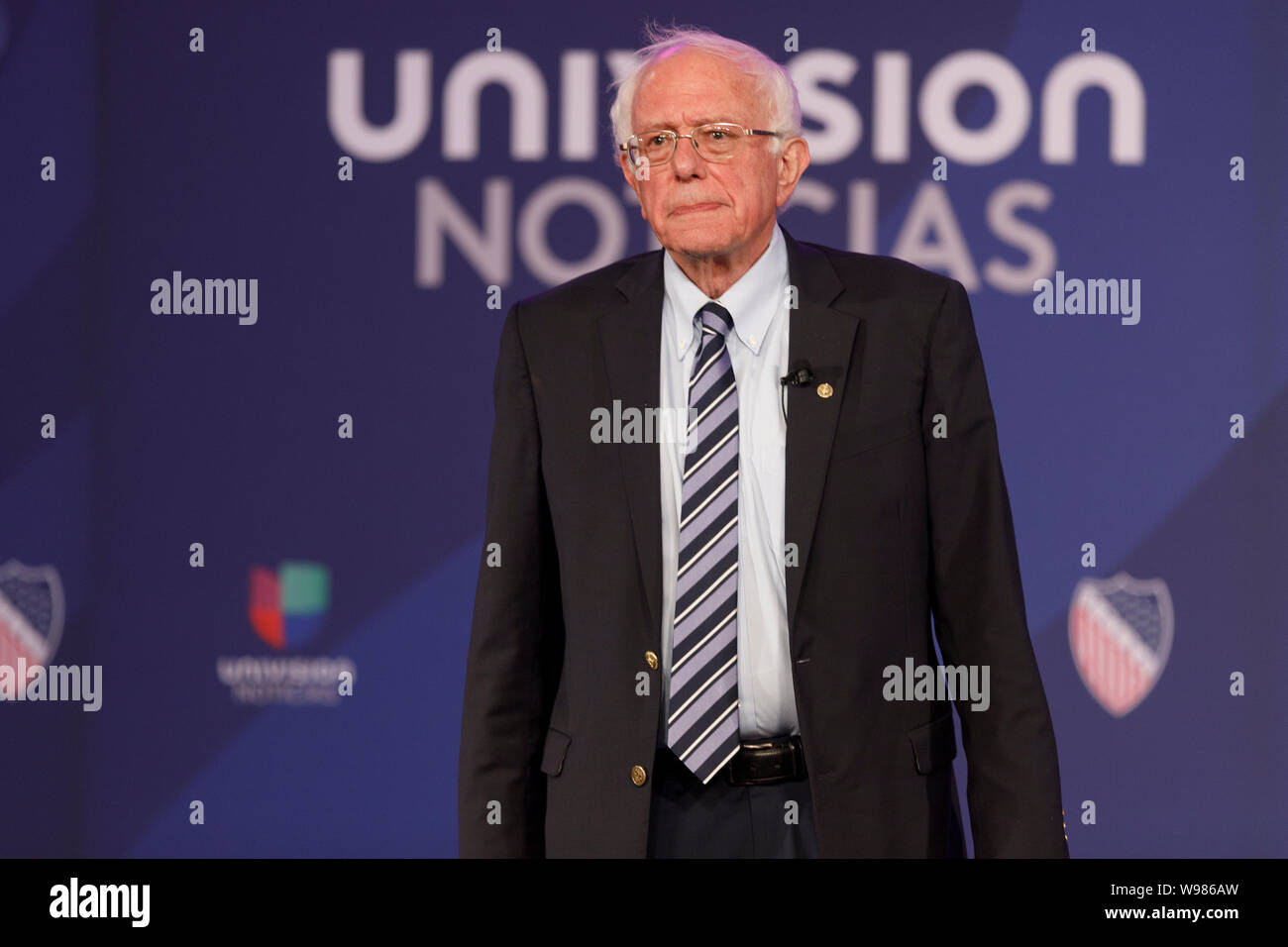 Senator Bernie Sanders, ein unabhängiger von Vermont und Präsidentschaftskandidat 2020, spricht während der Liga der vereinigten lateinamerikanischen Bürger (Lulac Stockfoto