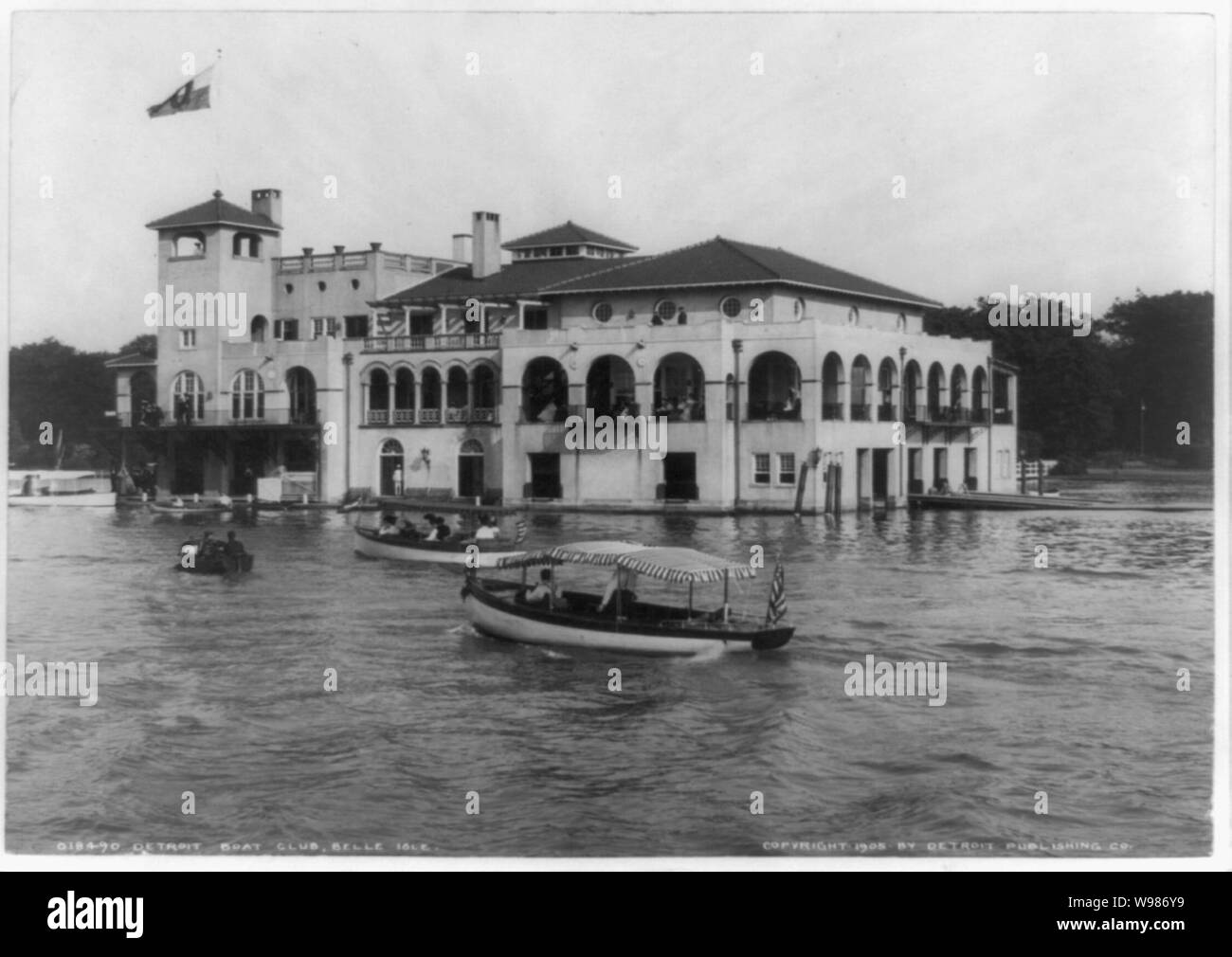 Detroit Yacht Club, Belle Isle Stockfoto