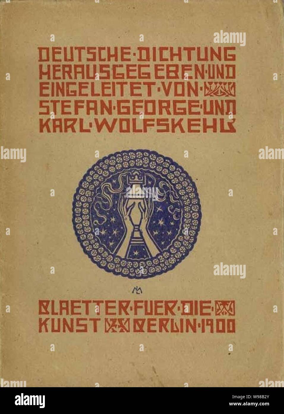 Die deutsche Dichtung, Band 1, Blätter für die Kunst, 1900. Stockfoto
