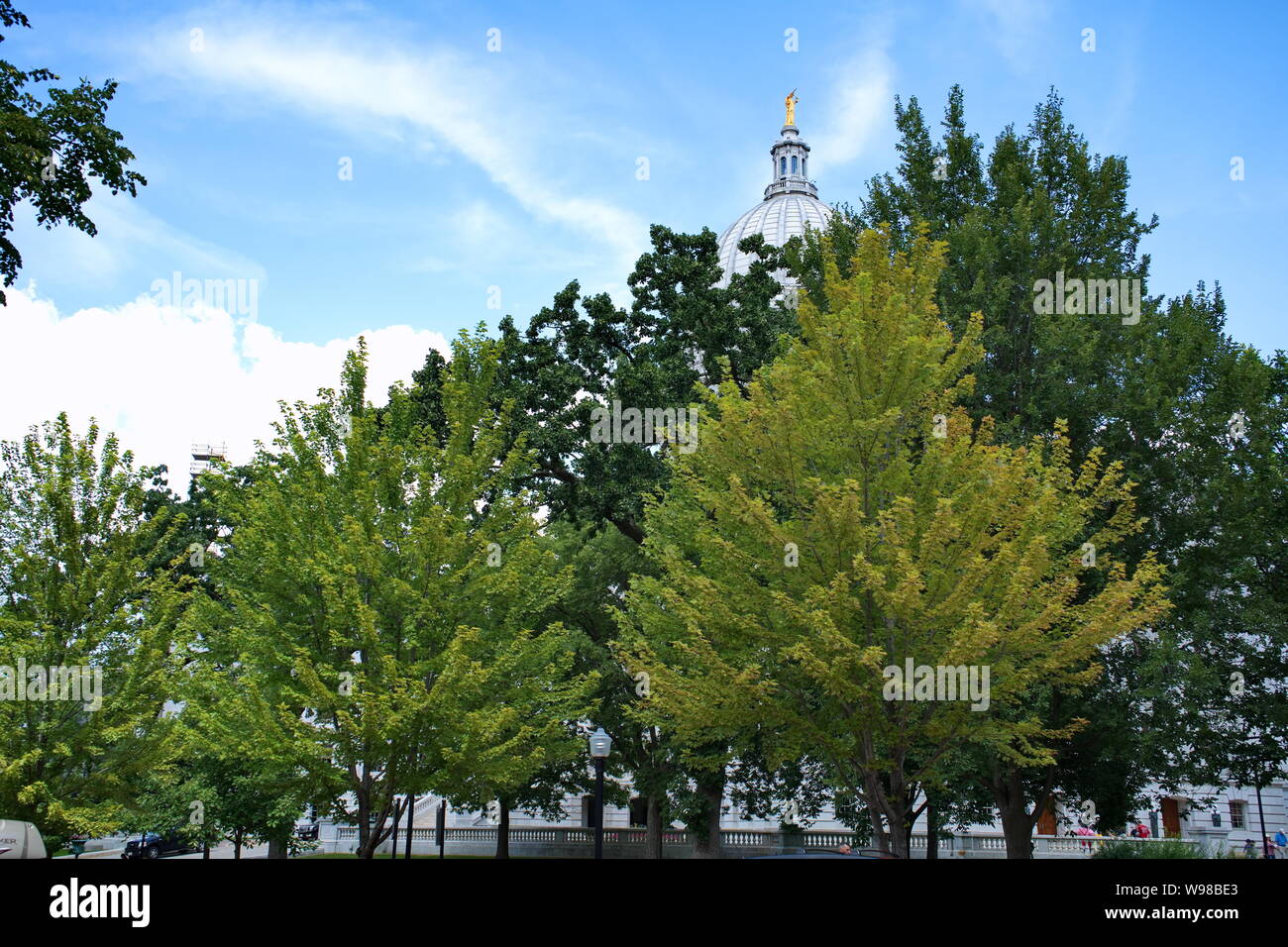 Madison, WI USA. Aug 2018. Die Wisconsin State Capitol Building. Stockfoto