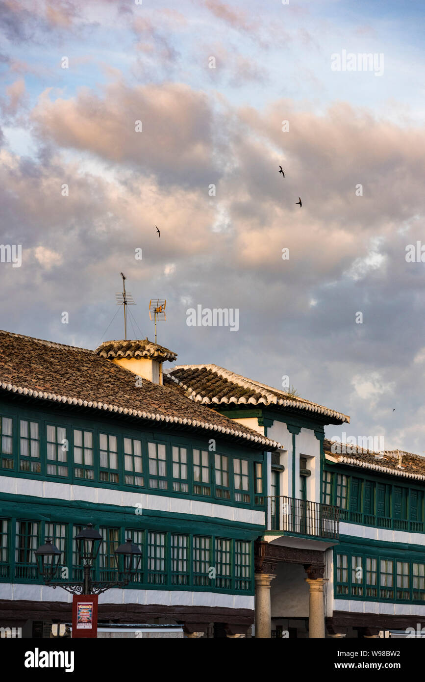 Plaza Mayor, Almagro, Ciudad Real, Castila-La Mancha, Spanien, Europa Stockfoto