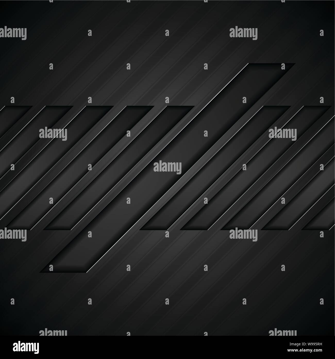 Schwarz tech geometrische Konzept Zusammenfassung Hintergrund. Vector digital design Stock Vektor