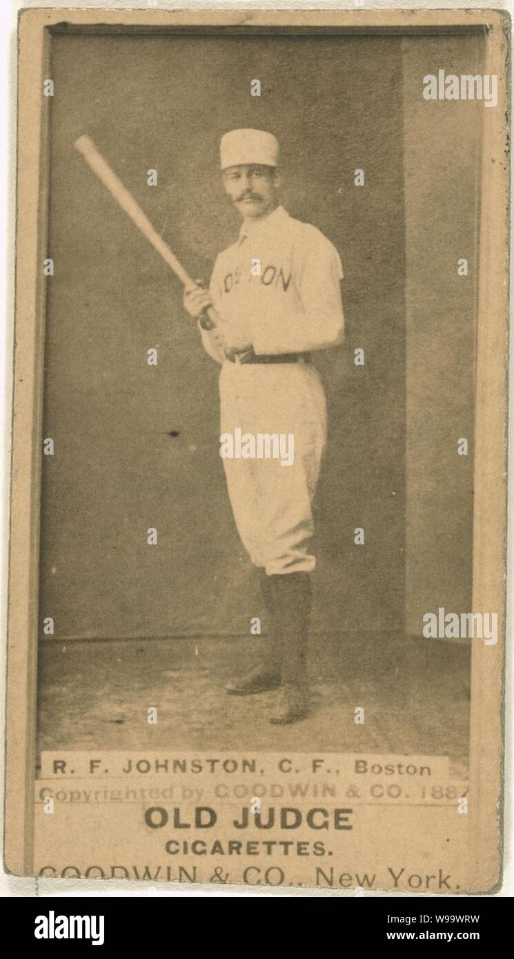 Dick Johnston, Boston Beaneaters, Baseball card Portrait Stockfoto