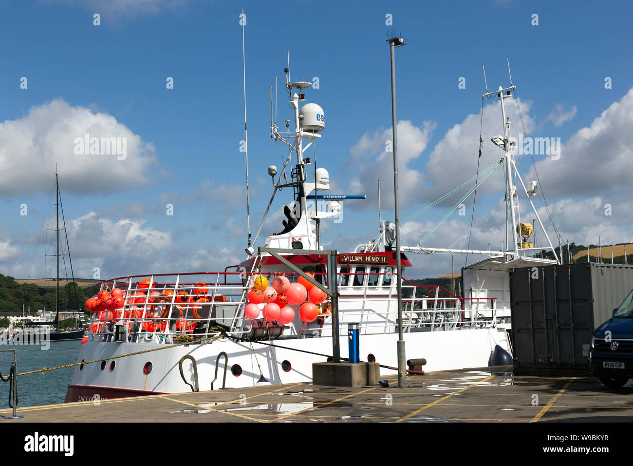 MFV William Henry II ist ein Fischereifahrzeug 1989 von SCHEEPSWERF FRIESLAND - Lemmer, Niederlande gebaut. Stockfoto