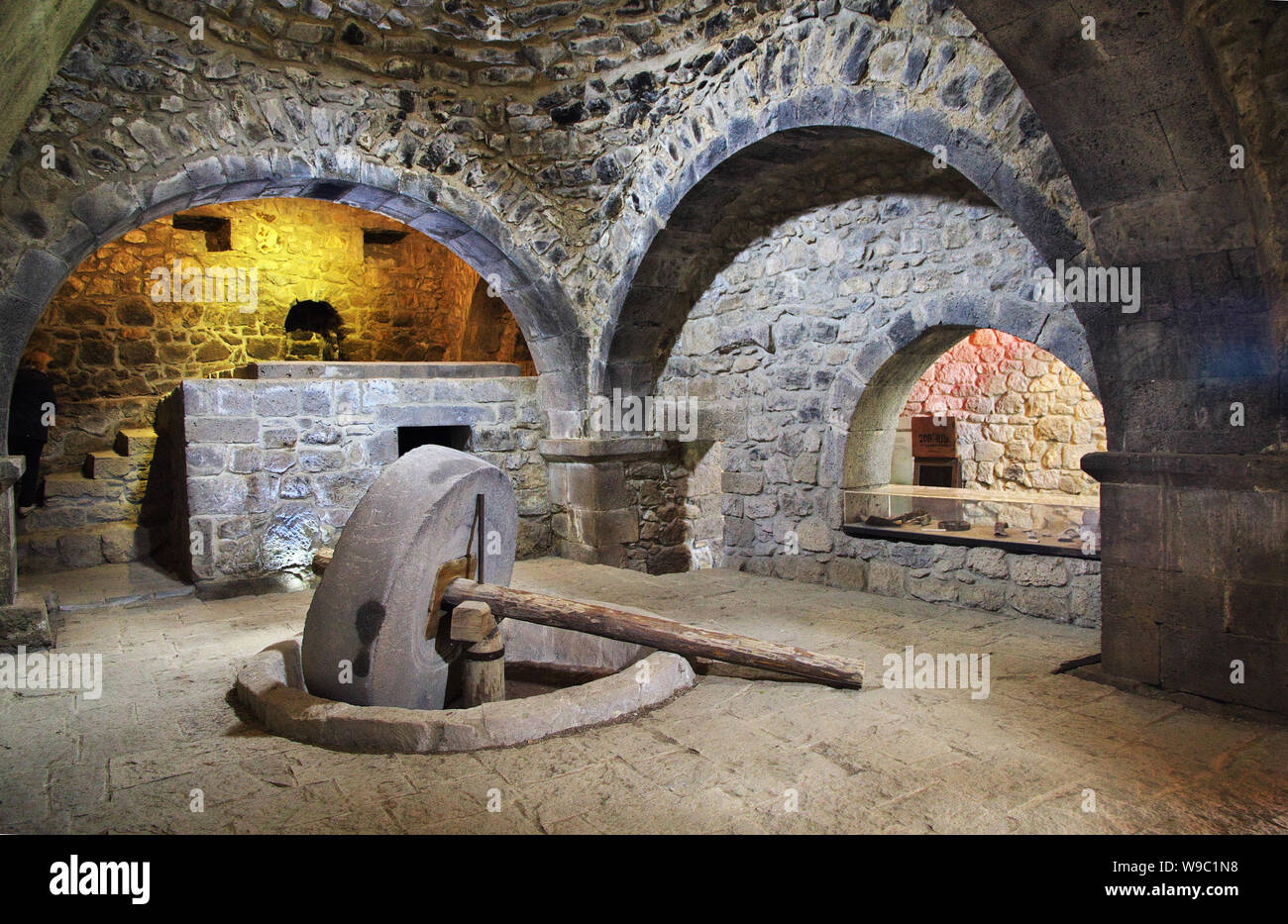 Tatev Kloster/Armenien - 07. Mai 2013: Tatev Kloster in den Bergen des Kaukasus, Armenien Stockfoto