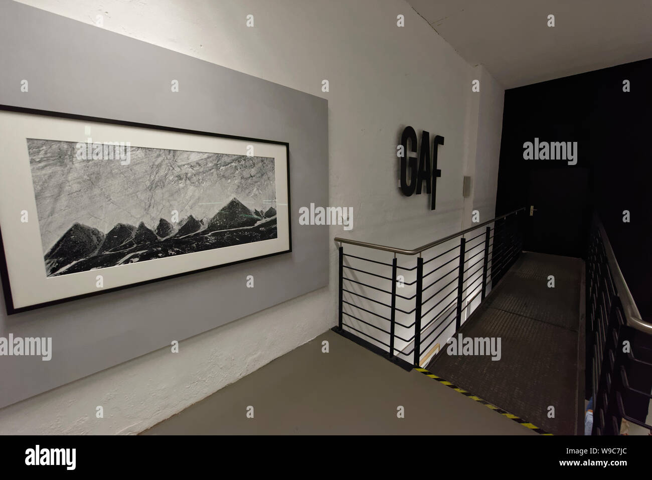 Fotoausstellung,, Bergwelten,, vom Peter Mathis in der GaF.Hannover. Stockfoto