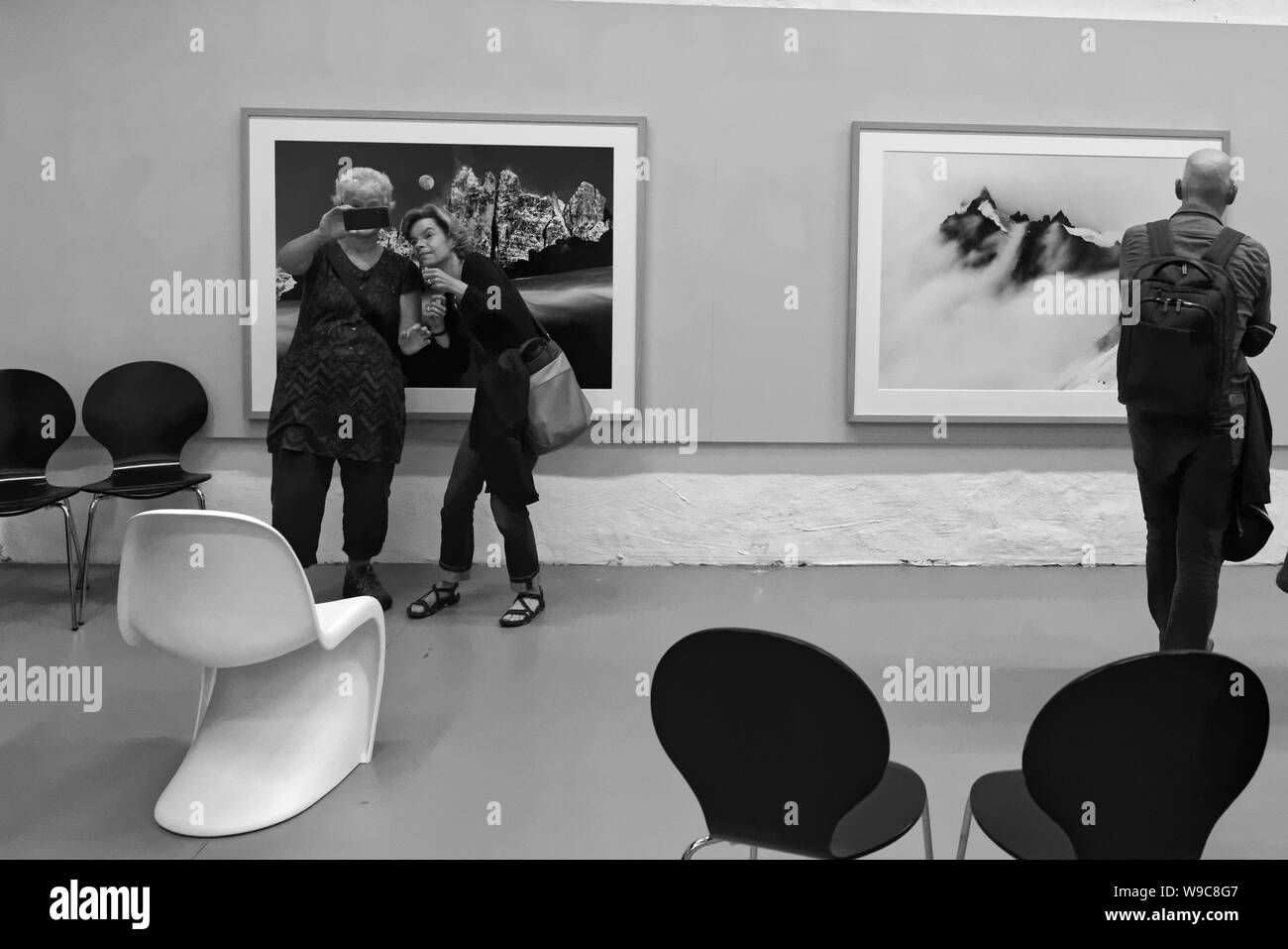 Fotoausstellung,, Bergwelten,, vom Peter Mathis in der GaF.Hannover. Stockfoto