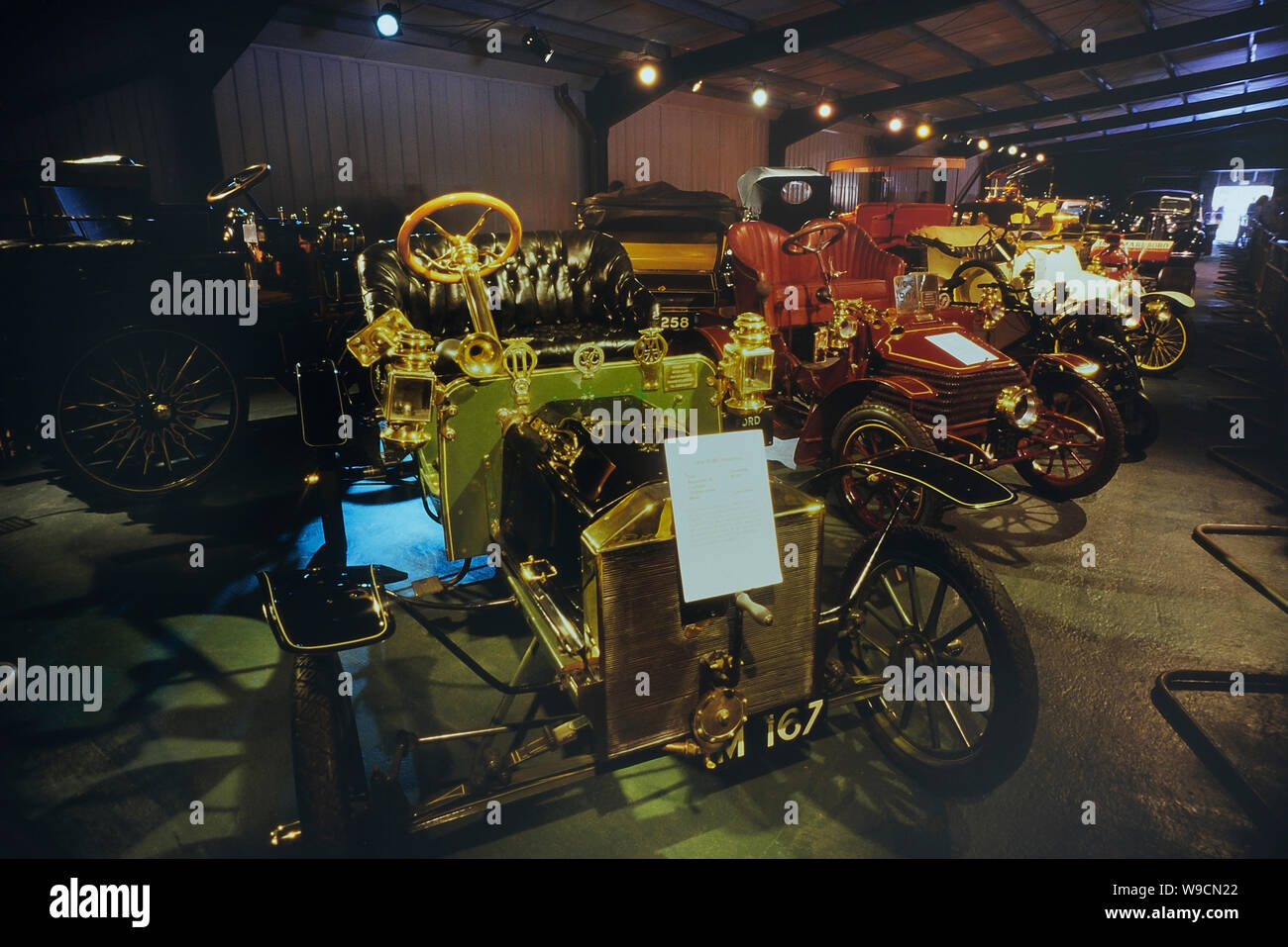 Den Motor Museum, Alton Towers, Staffordshire, England, UK. Ca. 80er Stockfoto