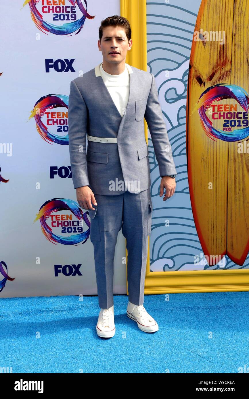 Gregg Sulkin in der Ankunftshalle für Teen Choice Awards 2019, das Hermosa Beach Pier, Hermosa Beach, CA 11. August 2019. Foto von: Priscilla Grant/Everett Collection Stockfoto