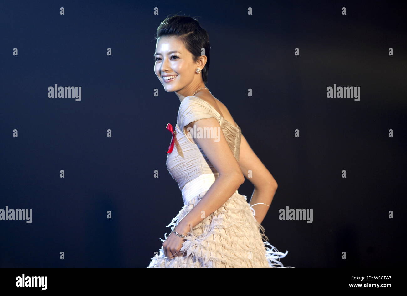 Chinesische Schauspielerin Gao Yuanyuan kommt für die 2009 MTVSMG