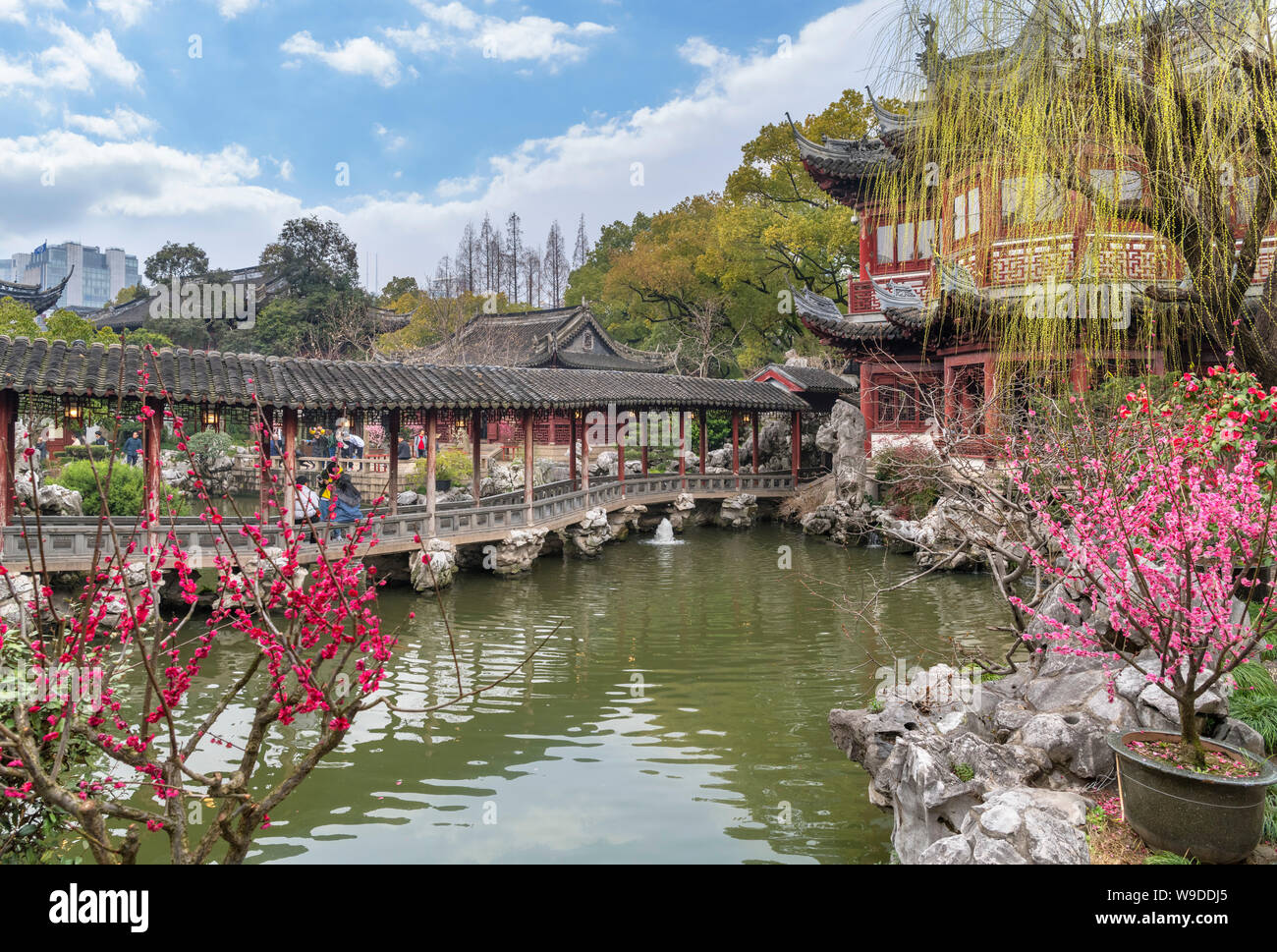 Yuyuan Gärten (auch den Yu Garten, den Yu Garten oder Yuyuan Garten), Altstadt, Shanghai, China Stockfoto