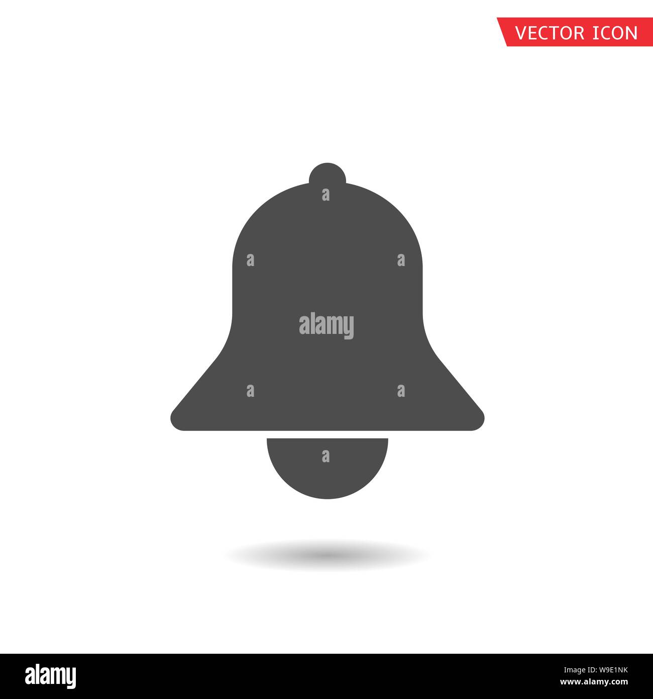 Glockensymbol. Alarmsignal, türklingel Symbol Vektor illustration Stock Vektor