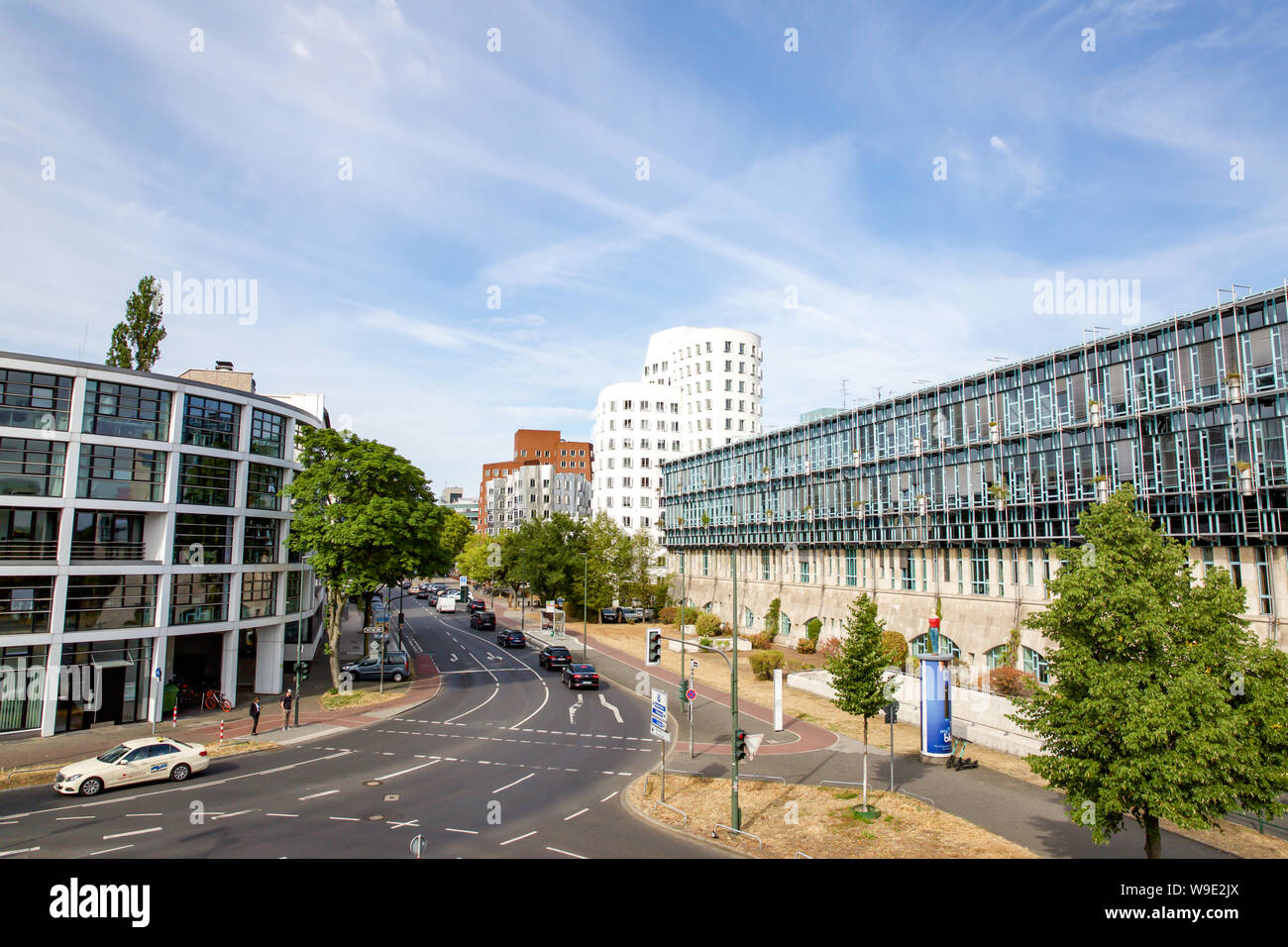 Gehry Bauten in Düsseldorf - Deutschland Stockfoto