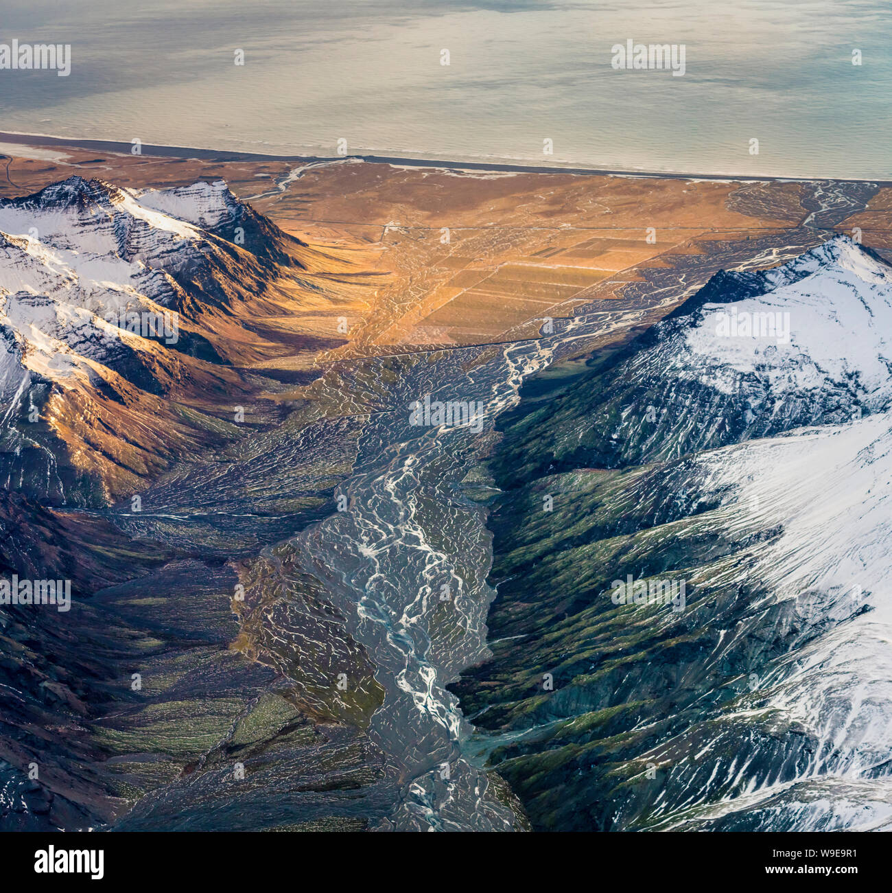 Landschaften, Gletscher Vatnajökull National Park, Eiskappe des Vatnajökull, Island. Stockfoto