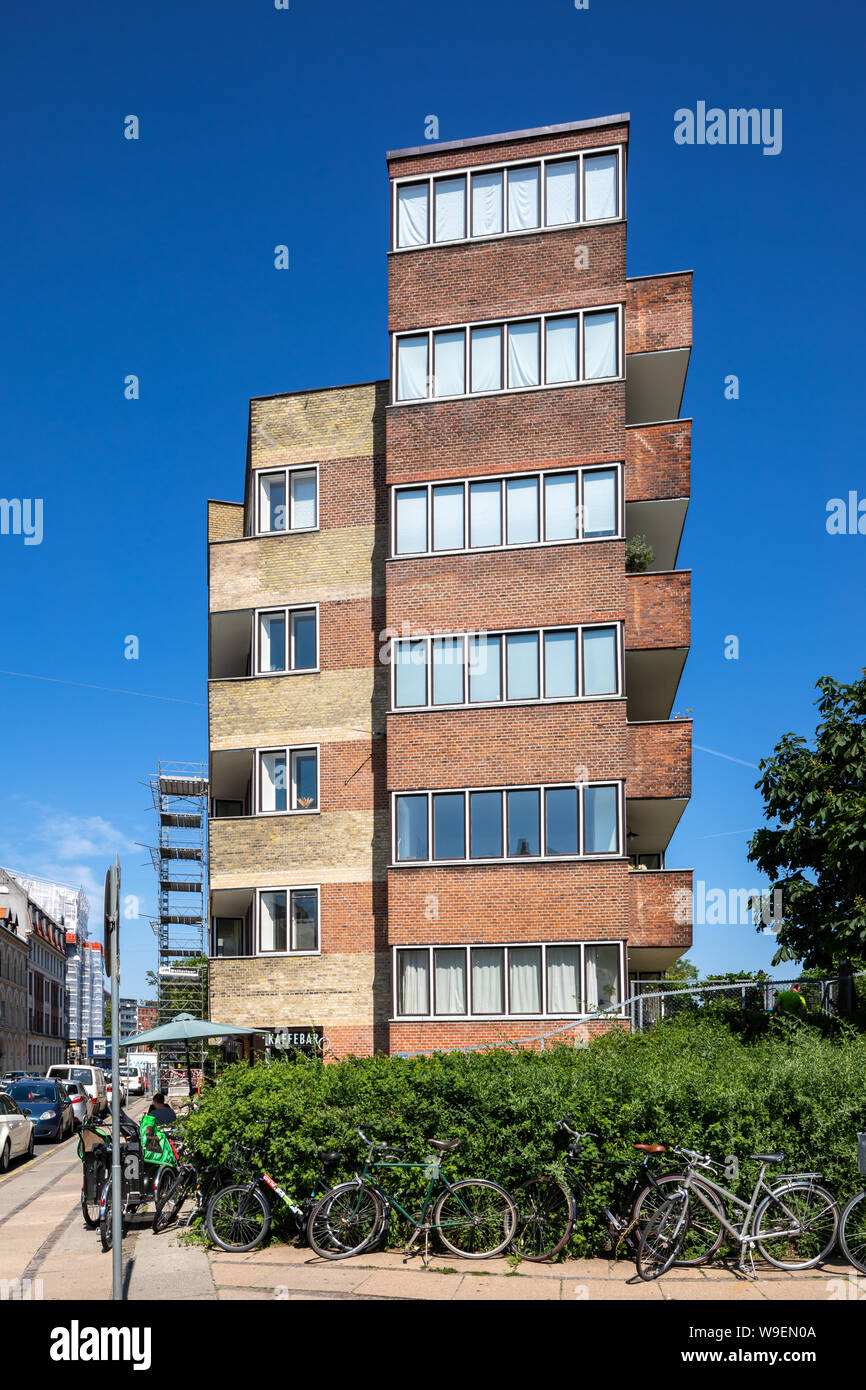 Vodroffsvej 2A und 2B, entworfen von C.F. Møller und Kay Fisker, fertiggestellt 1929; Frederiksberg, Dänemark Stockfoto