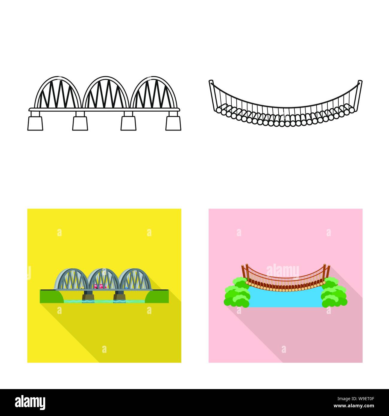 Isoliertes Objekt der Verbindung und design Logo. Einstellen der Verbindung und Vektor Symbol für das Lager. Stock Vektor