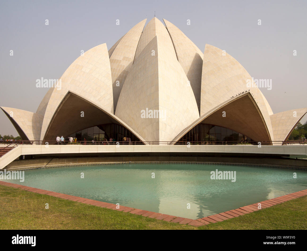 Lotus Tempel, einer der Touristen Attraktion in Neu Delhi, Indien Stockfoto
