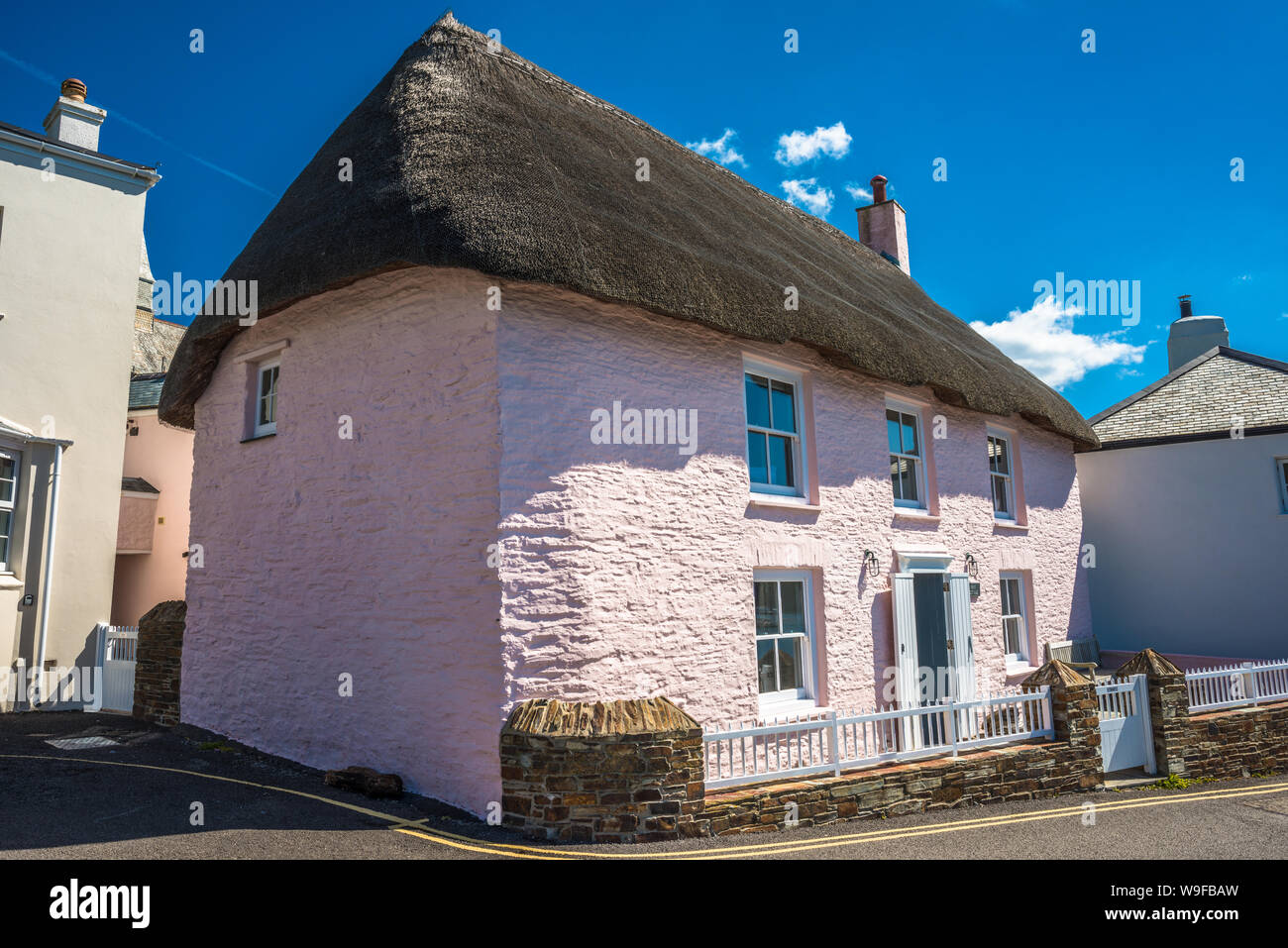 Das malerische Dorf St Mawes auf der Roseland Halbinsel in der Nähe von Falmouth in Cornwall, England, Großbritannien. Stockfoto
