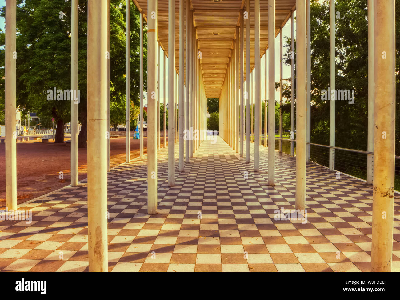 Ein open air Gebäude in einem Park Stockfoto