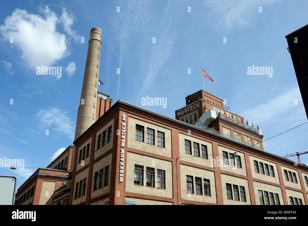 Eine allgemeine Ansicht der Werkraum Warteck, einer ehemaligen Brauerei, verwandelt in Arbeitsbereiche für kreative Basel der Gemeinschaft Stockfoto