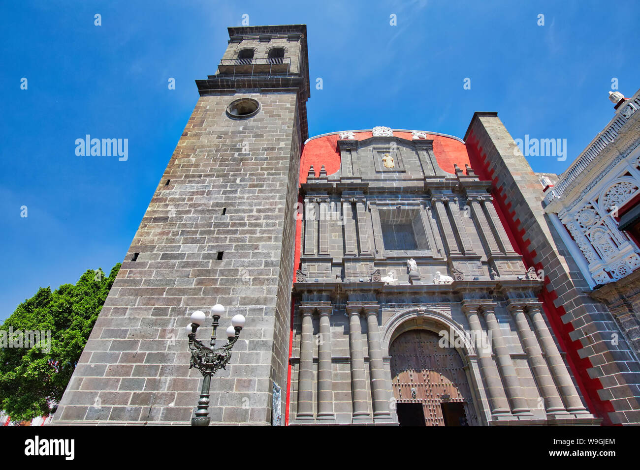 Puebla und Santo Domingo Tempel und Capilla del Rosario Kirche in der Nähe des Zocalo historischen Stadtzentrum Stockfoto