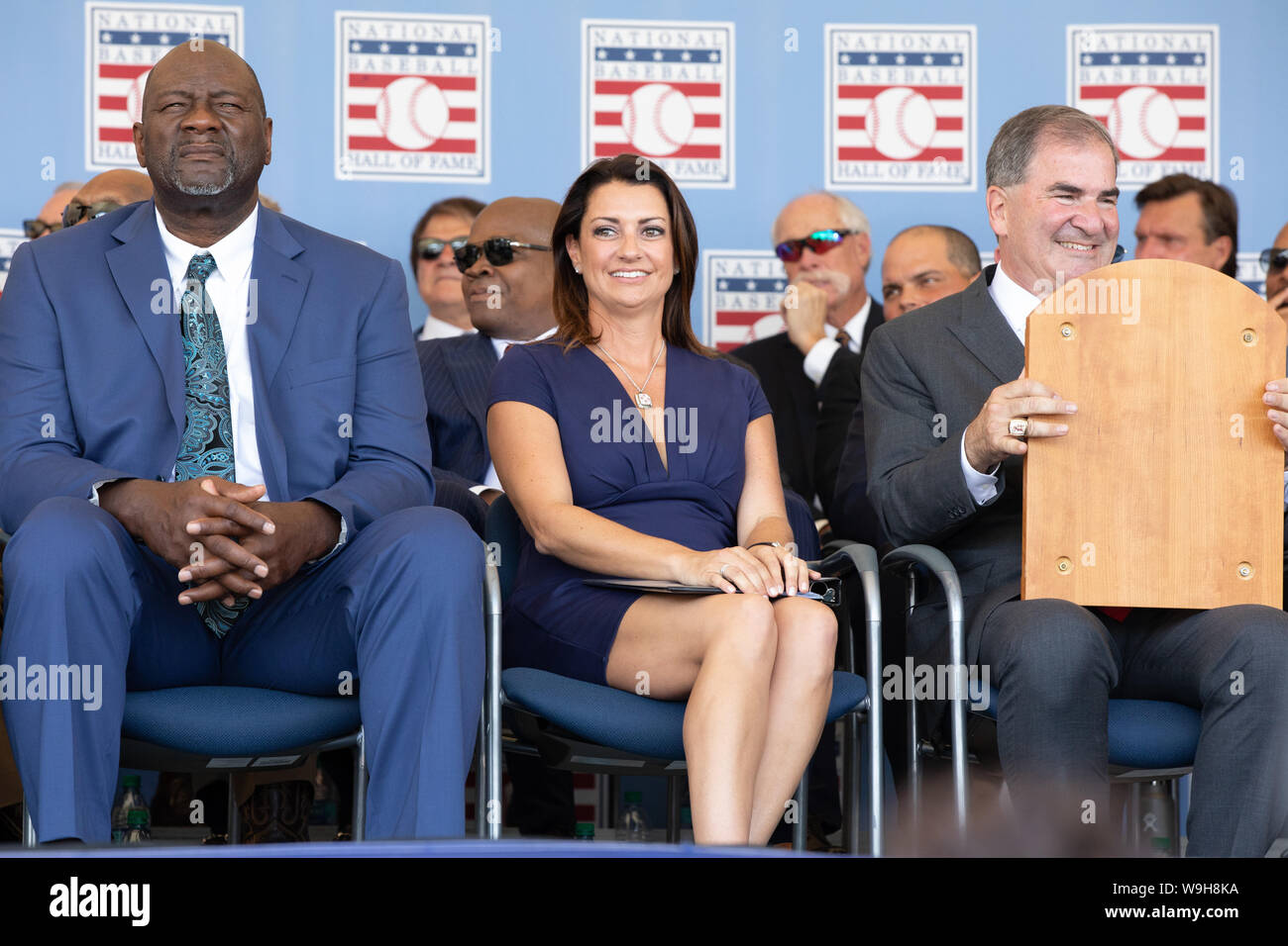 2019 MLB Cooperstown Induktion Zeremonie - Mariano Rivera, Roy Halladay, Edgar Martinez, Harold Baines, Lee Smith eingesetzt in der Baseball Hall of Fame Stockfoto