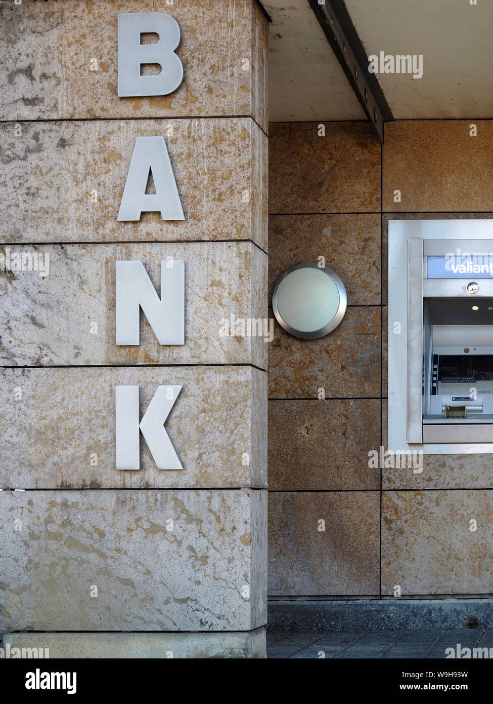 Die Valiant Bank Töpfermarkt in Beinwil am See AG Stockfoto