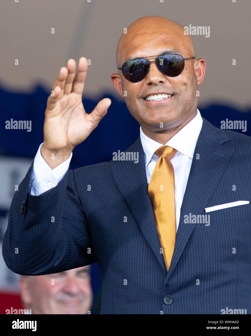 2019 MLB Cooperstown Induktion Zeremonie - Mariano Rivera, Roy Halladay, Edgar Martinez, Harold Baines, Lee Smith eingesetzt in der Baseball Hall of Fame Stockfoto