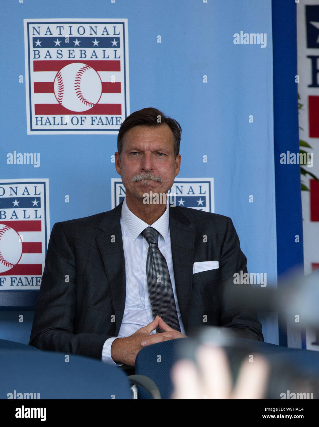 2019 MLB Cooperstown Induktion Zeremonie - Mariano Rivera, Roy Halladay, Edgar Martinez, Harold Baines, Lee Smith eingesetzt in der Baseball Hall of Fame Stockfoto