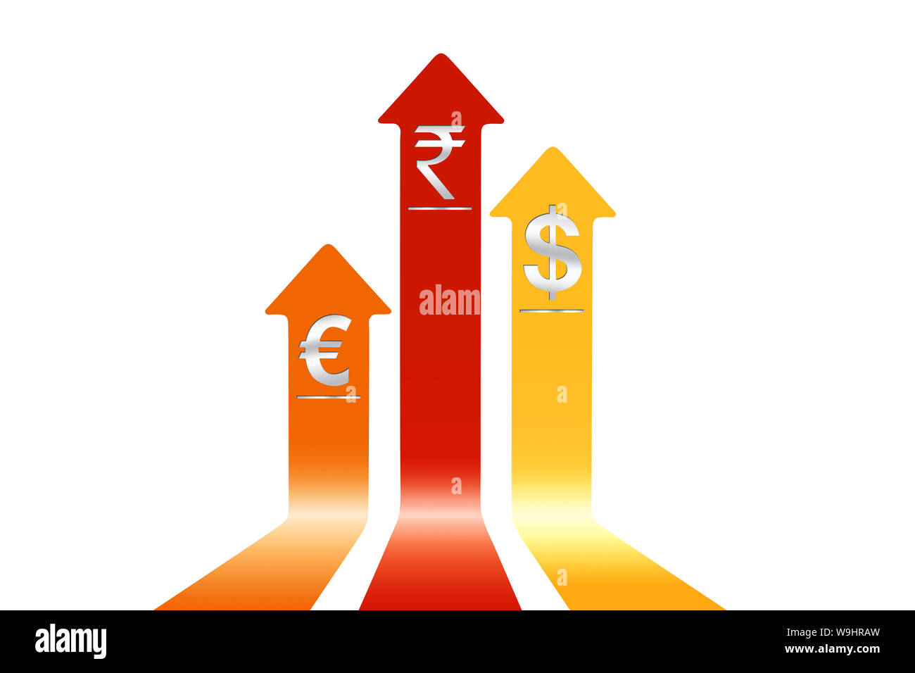 Wechselkursdiagramm Stockfoto