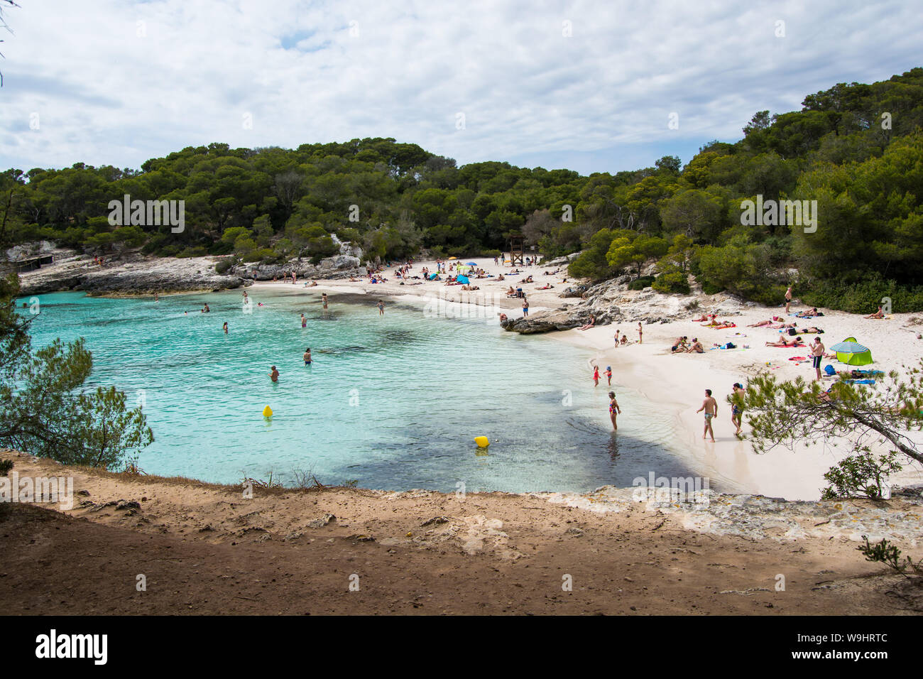 Cala en Turqueta Strand, Menorca Spanien Stockfoto