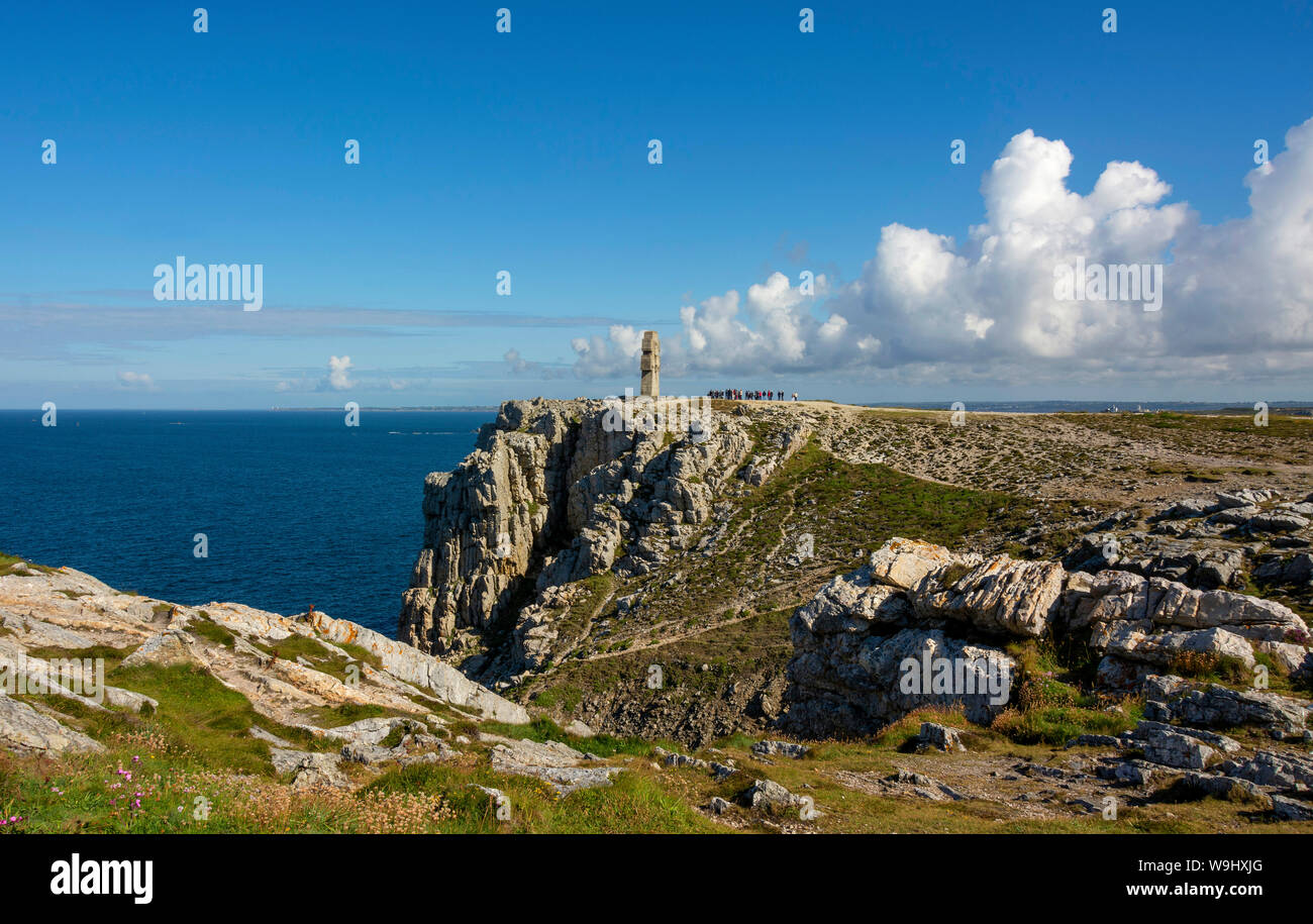 Camaret-sur-Mer, Pointe de Pen-Hir, das Denkmal für die Bretonen des Freien Frankreich, Halbinsel Crozon, Finistère, Bretagne, Frankreich Stockfoto