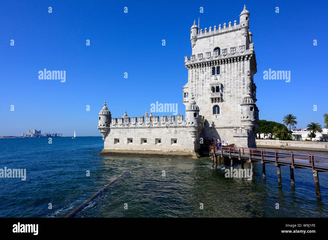 Europa, Europäische, Iberia, Portugal, Portugiesisch, Lissabon, Belem, Turm von Belem, Turm von St. Vincent ist eine Festung aus dem 16. Jahrhundert, 30074391 *** Loc Stockfoto
