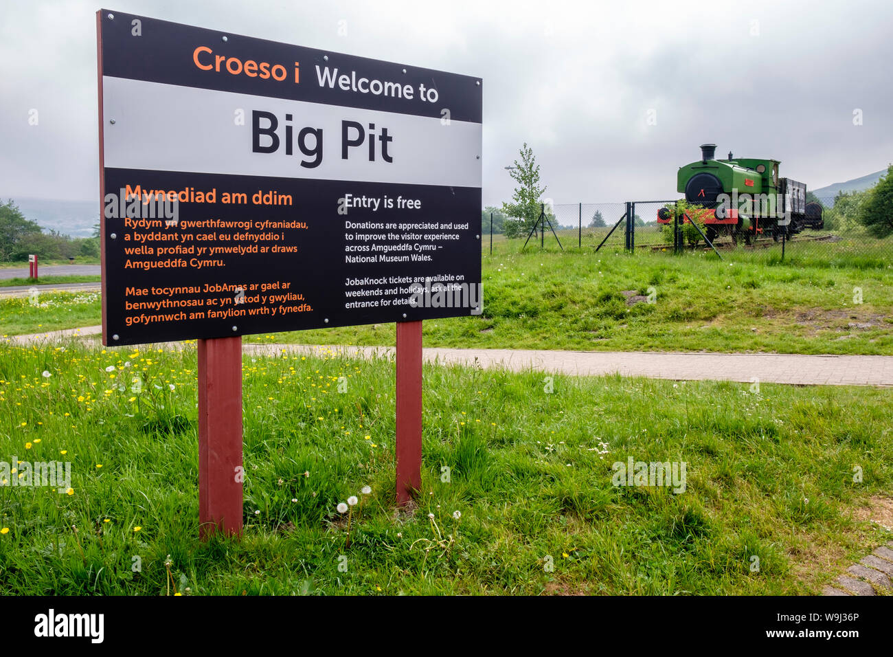Big Pit National Coal Museum, Blaenavon, Kreuzfahrten, South Wales, GB, UK Stockfoto