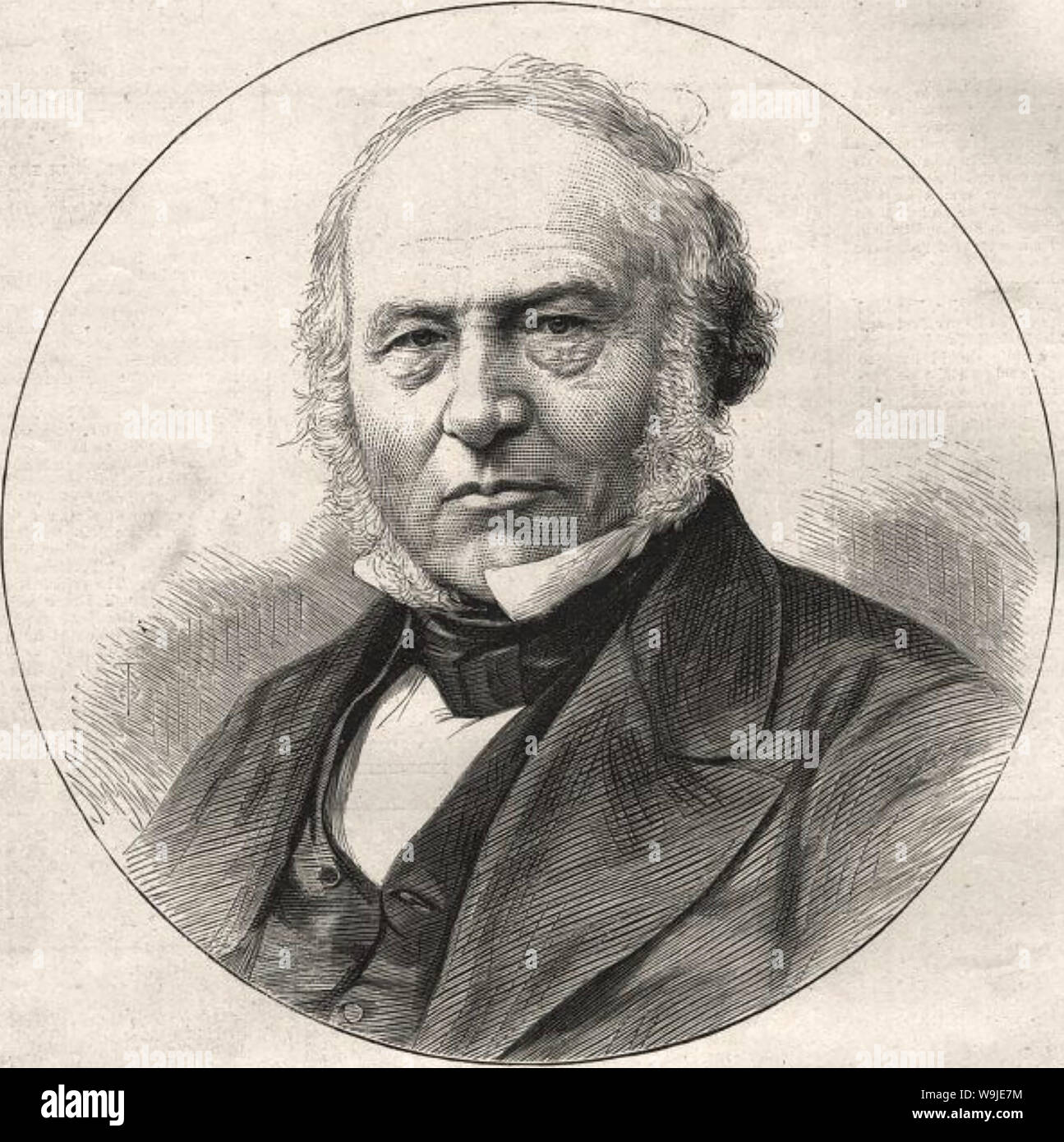 ROWLAND HILL (1795-1879) englischer Lehrer, Erfinder und Pionier der Post Stockfoto