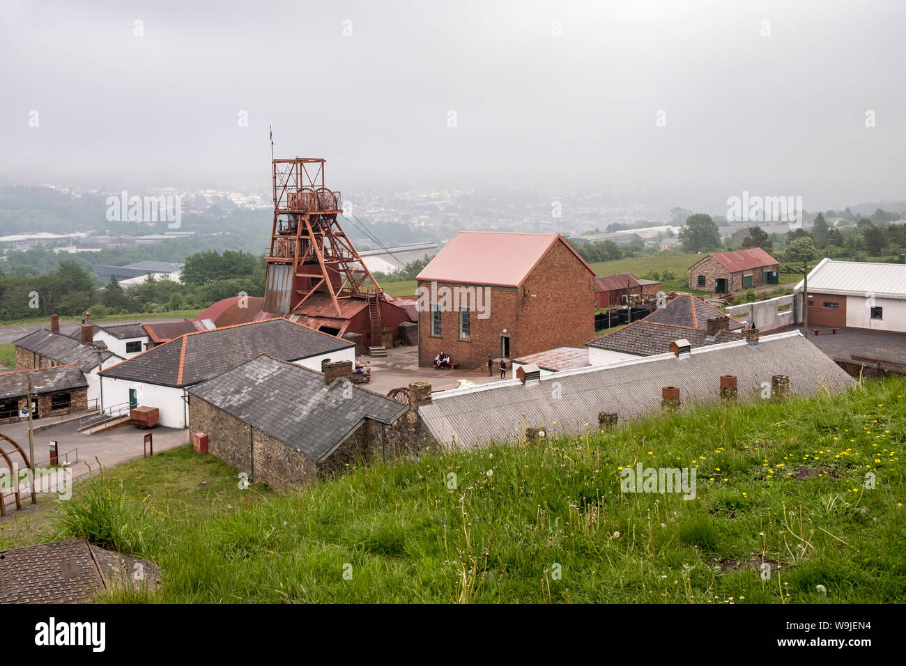 Big Pit National Coal Museum, Blaenavon, Kreuzfahrten, South Wales, GB, UK Stockfoto