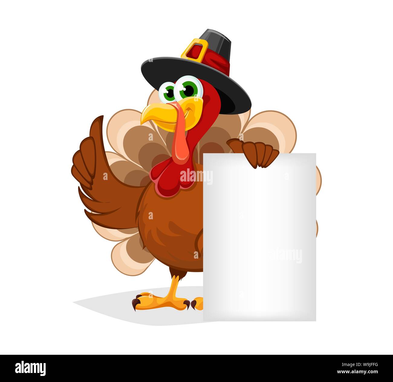 Cartoon illustration funny turkey  Fotos und  Bildmaterial in ...