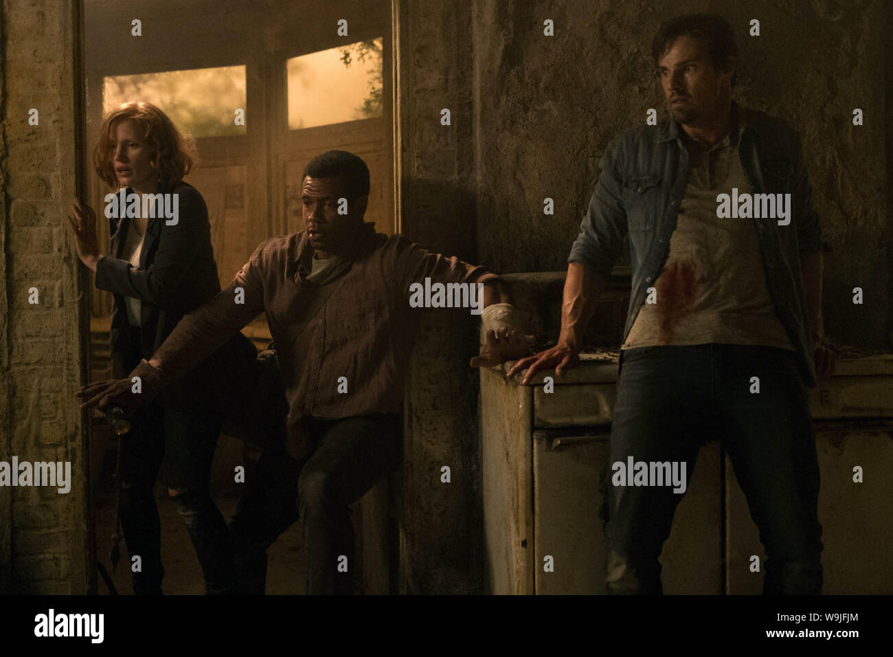 Es Kapitel Zwei ist eine bevorstehende Amerikanische übernatürlichen Horror Film und die Fortsetzung der Film 2017 Es, sowohl auf der 1986 Roman von Stephen King basiert. Dieses Foto ist nur für den redaktionellen Gebrauch bestimmt und unterliegen dem Copyright der Film Company und/oder der bezeichneten Fotograf durch den Film oder die Produktion Firma zugewiesen. Stockfoto