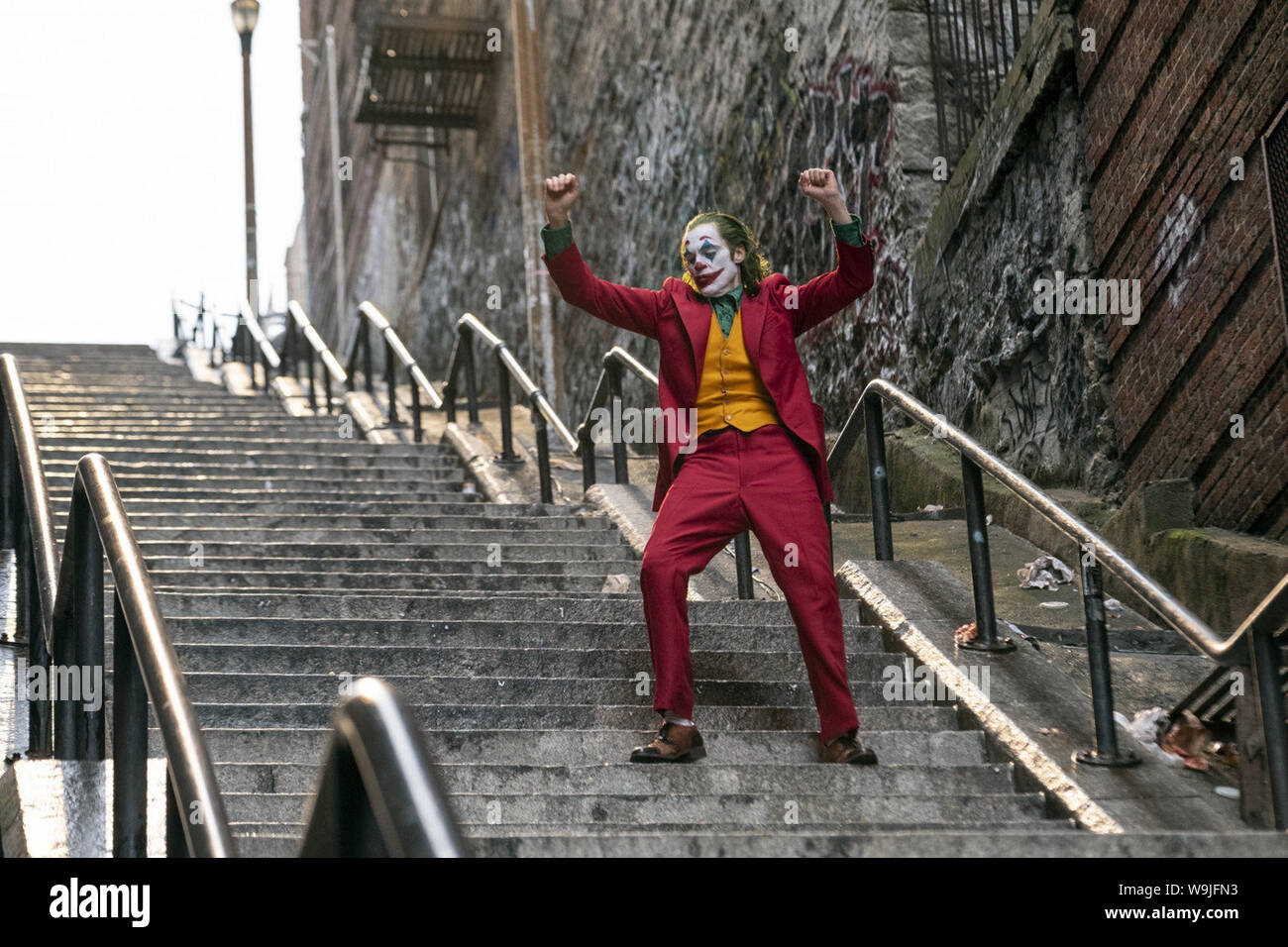 Joker ist eine bevorstehende Amerikanische Psychologische Thriller auf der DC Comics Charakter des gleichen Namens. Von Warner Bros. Pictures vertrieben. Dieses Foto ist nur für den redaktionellen Gebrauch bestimmt und unterliegen dem Copyright der Film Company und/oder der bezeichneten Fotograf durch den Film oder die Produktion Firma zugewiesen. Stockfoto