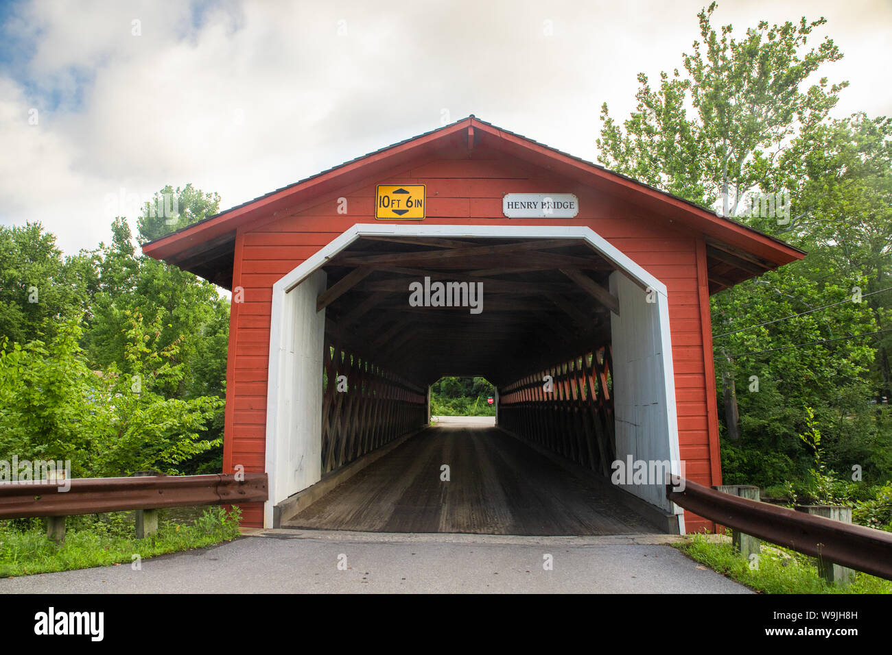 Historische Henry Brücke Brücke von Bennington Vermont gesehen Stockfoto