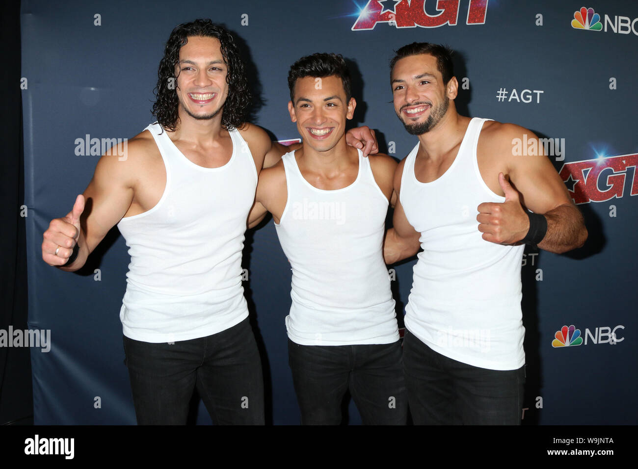 August 13, 2019, Los Angeles, CA, USA: LOS ANGELES - 23 AUG 13: Messoudi Brüder an der "America's Got Talent'' Saison 14 Live Show Roter Teppich am Dolby Theatre am 13. August 2019 in Los Angeles, CA (Credit Bild: © Kay Blake/ZUMA Draht) Stockfoto