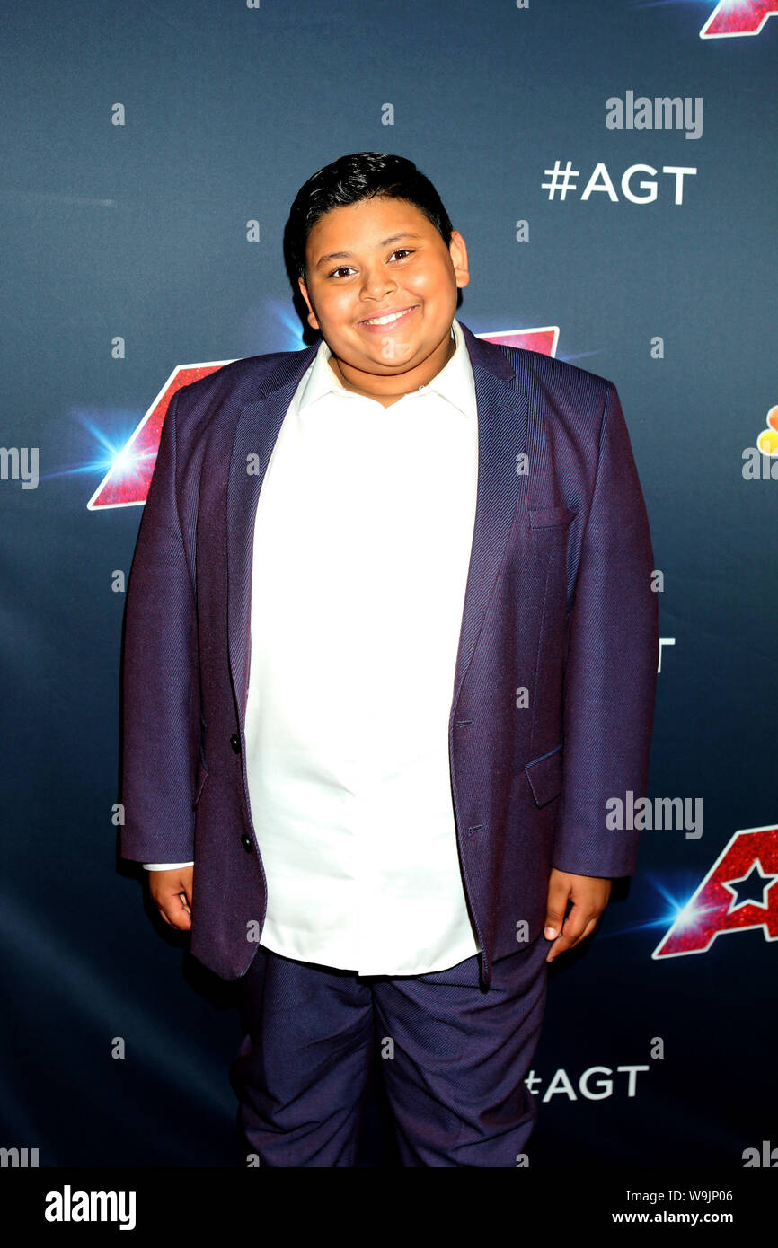 August 13, 2019, Los Angeles, CA, USA: LOS ANGELES - 23 AUG 13: Lukas Islam am "America's Got Talent'' Saison 14 Live Show Roter Teppich am Dolby Theatre am 13. August 2019 in Los Angeles, CA (Credit Bild: © Kay Blake/ZUMA Draht) Stockfoto