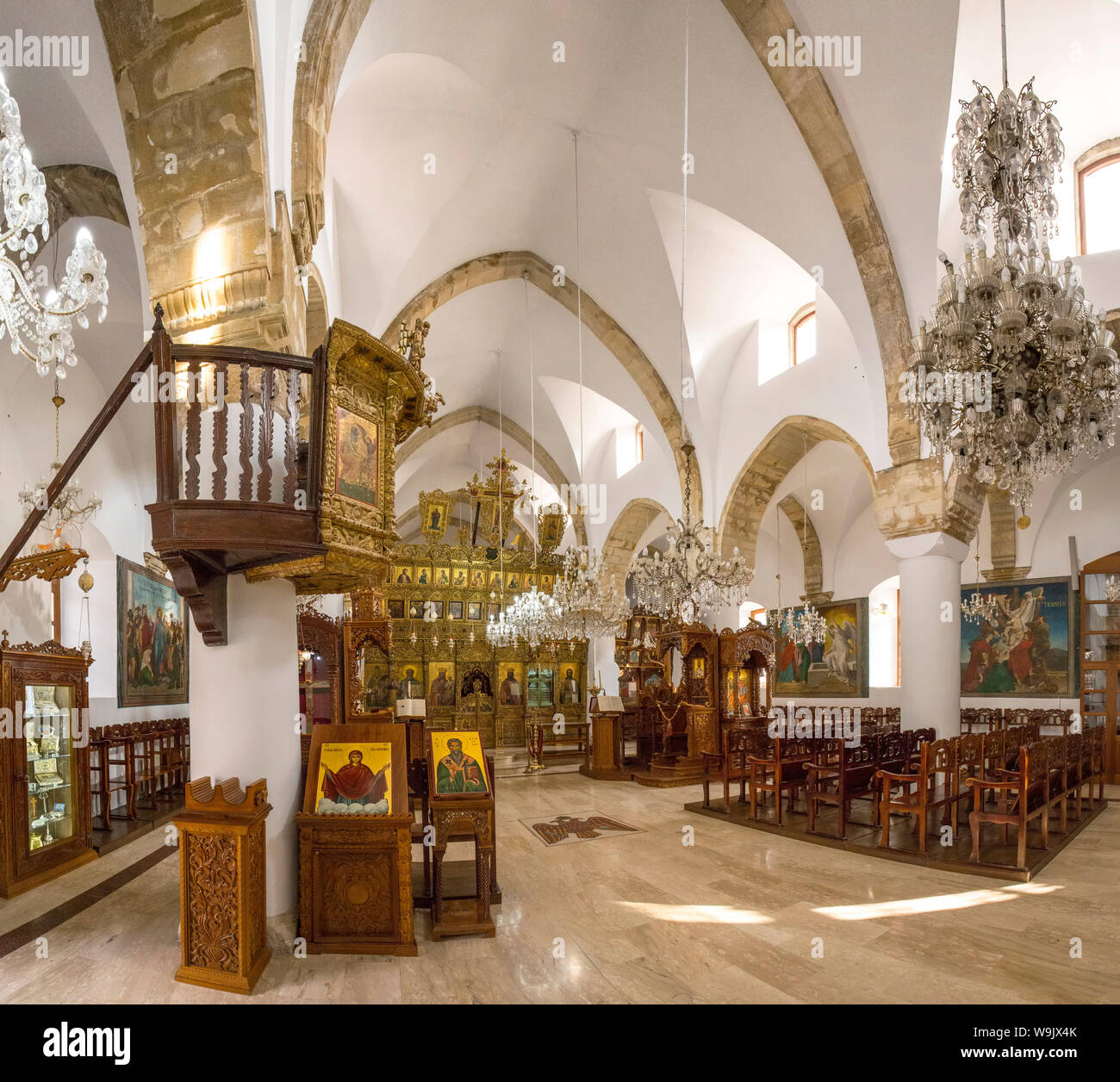 Timios Stavros Kloster, Omodos, Zypern, Zypern, 30070102 Stockfoto