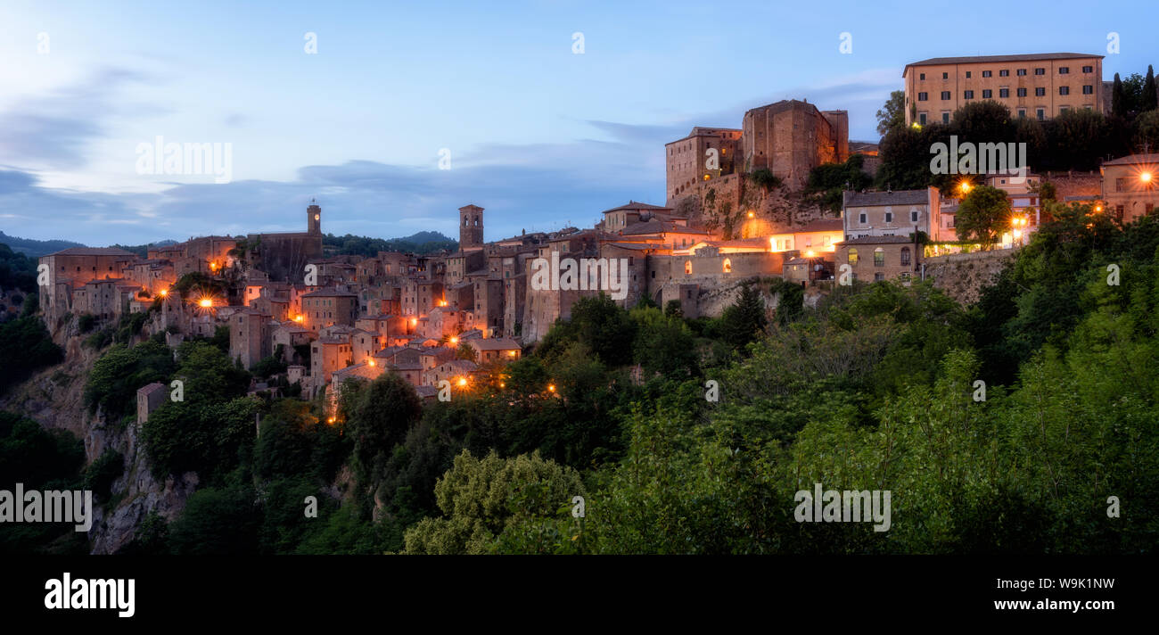 Sorano, Umbrien, Italien, Europa Stockfoto