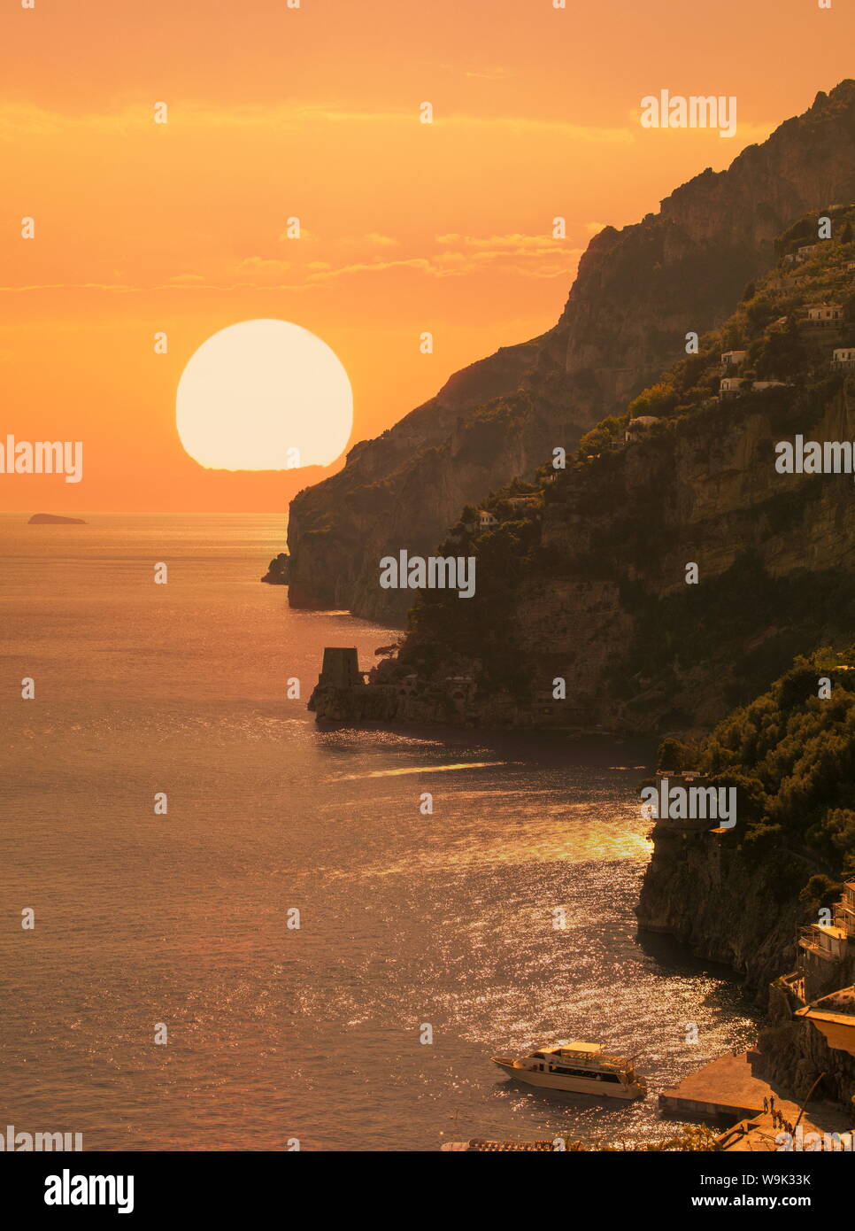 Positano, Amalfi-Küste, UNESCO World Heritage Site, Kampanien, Italien, Mittelmeer, Europa Stockfoto
