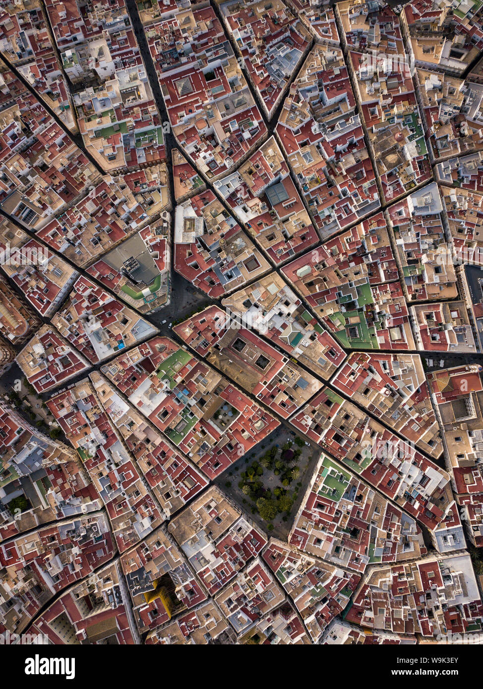 Luftaufnahme von Cadiz, Drone, Andalusien, Spanien, Europa Stockfoto