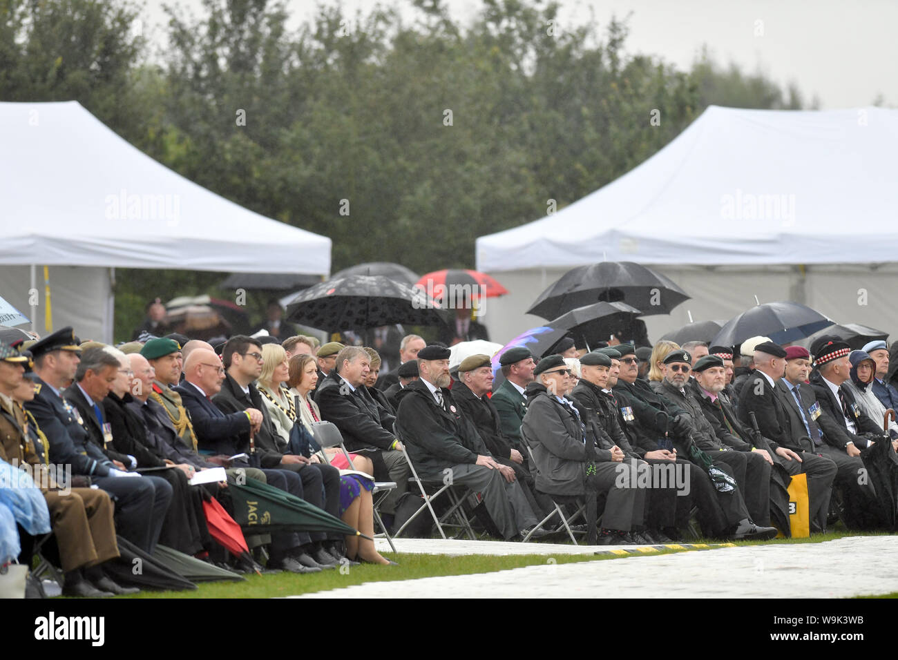 Allgemeine Ansicht eines Royal British Legion Fall an der National Memorial Arboretum in Staffordshire zum 50-jährigen Jubiläum der Einsatz der britischen Armee in Nordirland zu markieren. Stockfoto