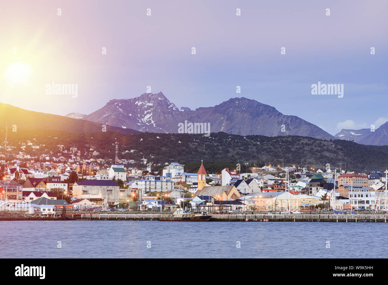 Stadt Ushuaia auf Feuerland Island, Argentinien, Südamerika Stockfoto