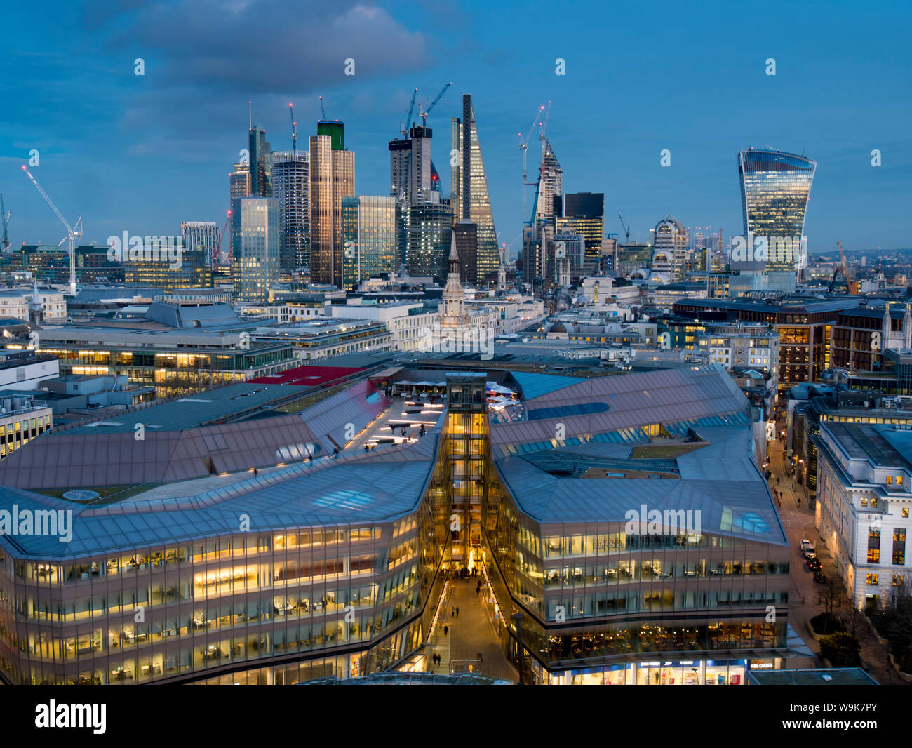 City Square Mile von St. Pauls, London, England, Vereinigtes Königreich, Europa Stockfoto