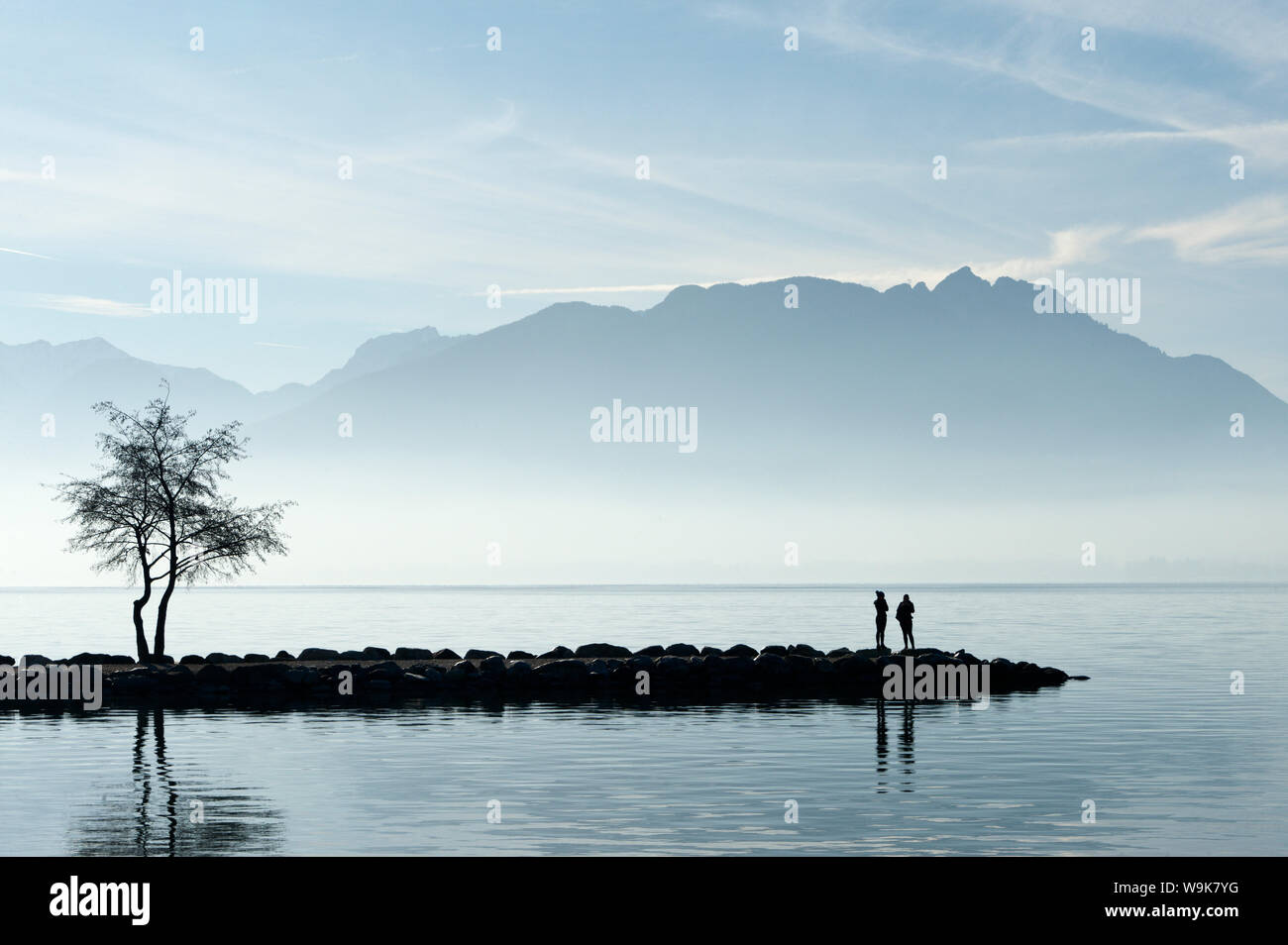 Lac d ' Annecy, Savoie, Frankreich, Europa Stockfoto